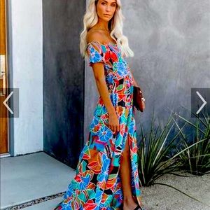 Put it in print maxi dress
